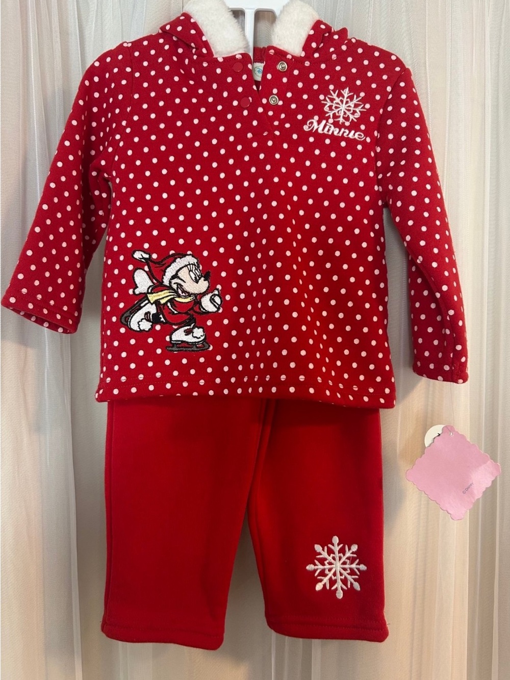 Disney Red Polka Dot Minnie Hooded Outfit